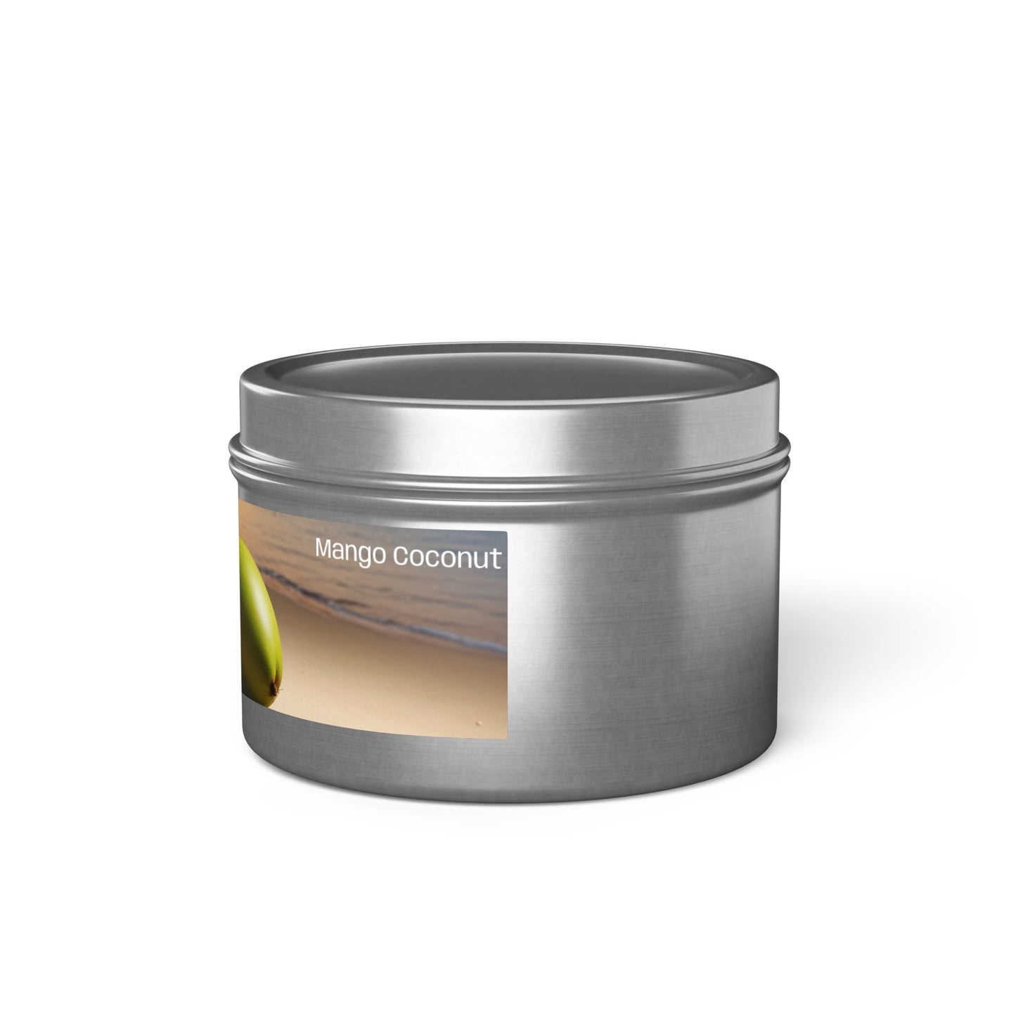 Mango + Coconut Scented Rustic Tin Candle