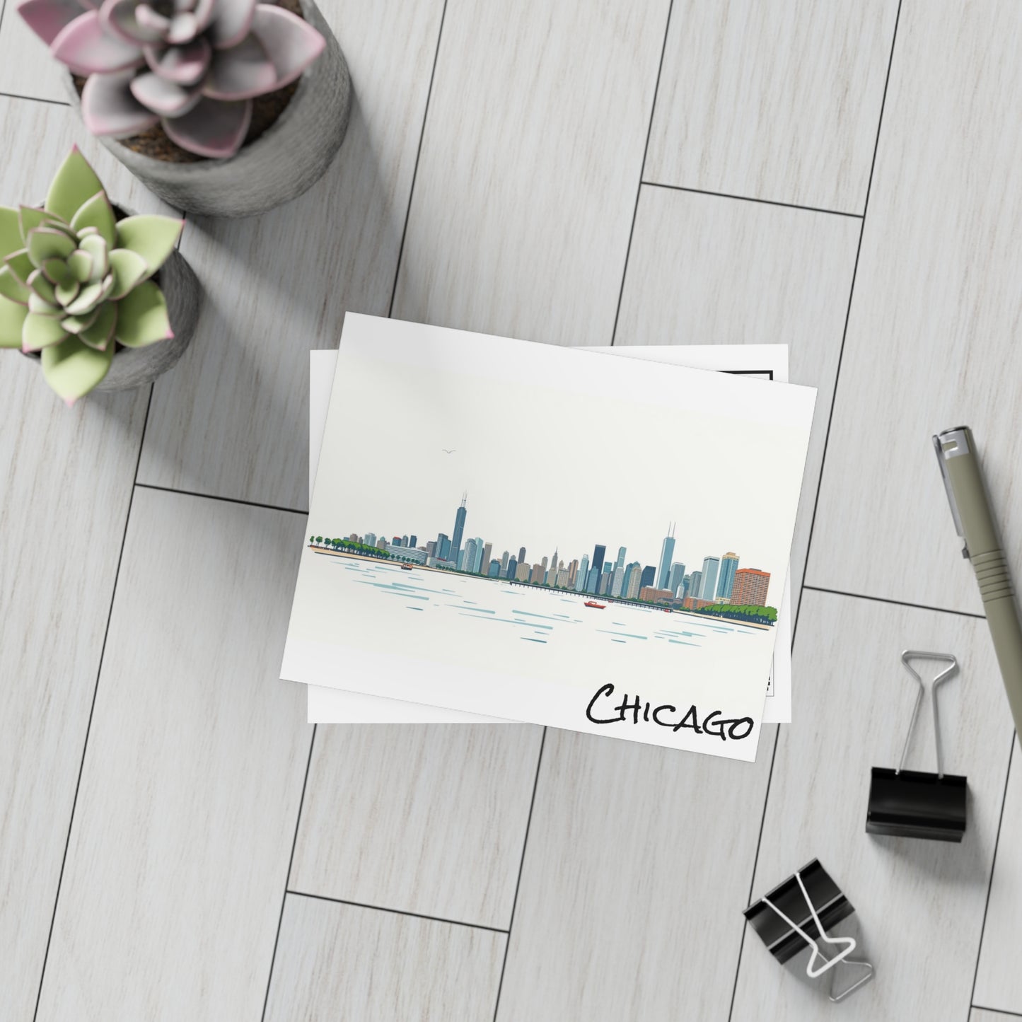 Chicago Skyline 2 Postcard Bundle