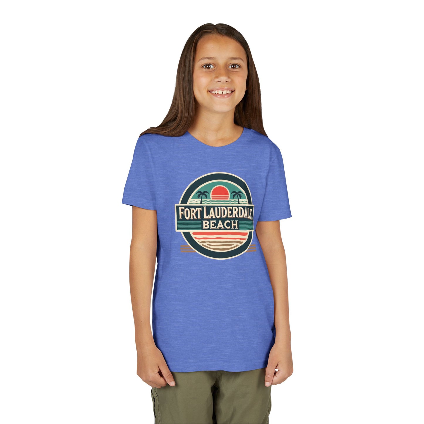 Vintage Fort Lauderdale Unisex Youth Short Sleeve Tee