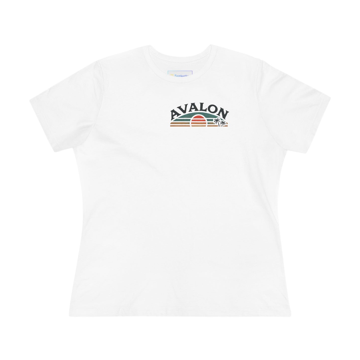 Retro Avalon Sunset Women's Cotton Tee