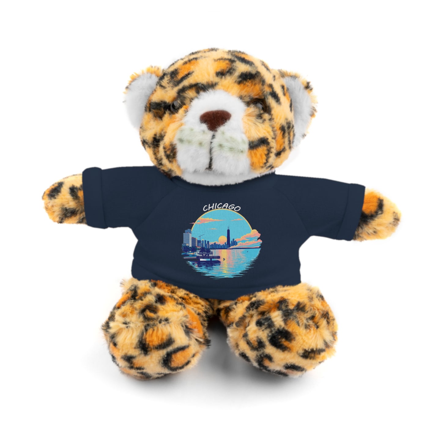 Retro Chicago Sunset Stuffed Animals with Tee