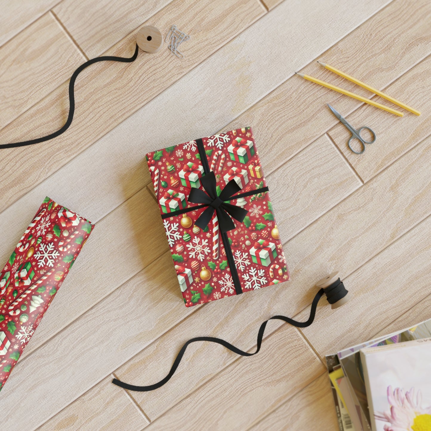 Candy Cane Christmas Wrapping Paper