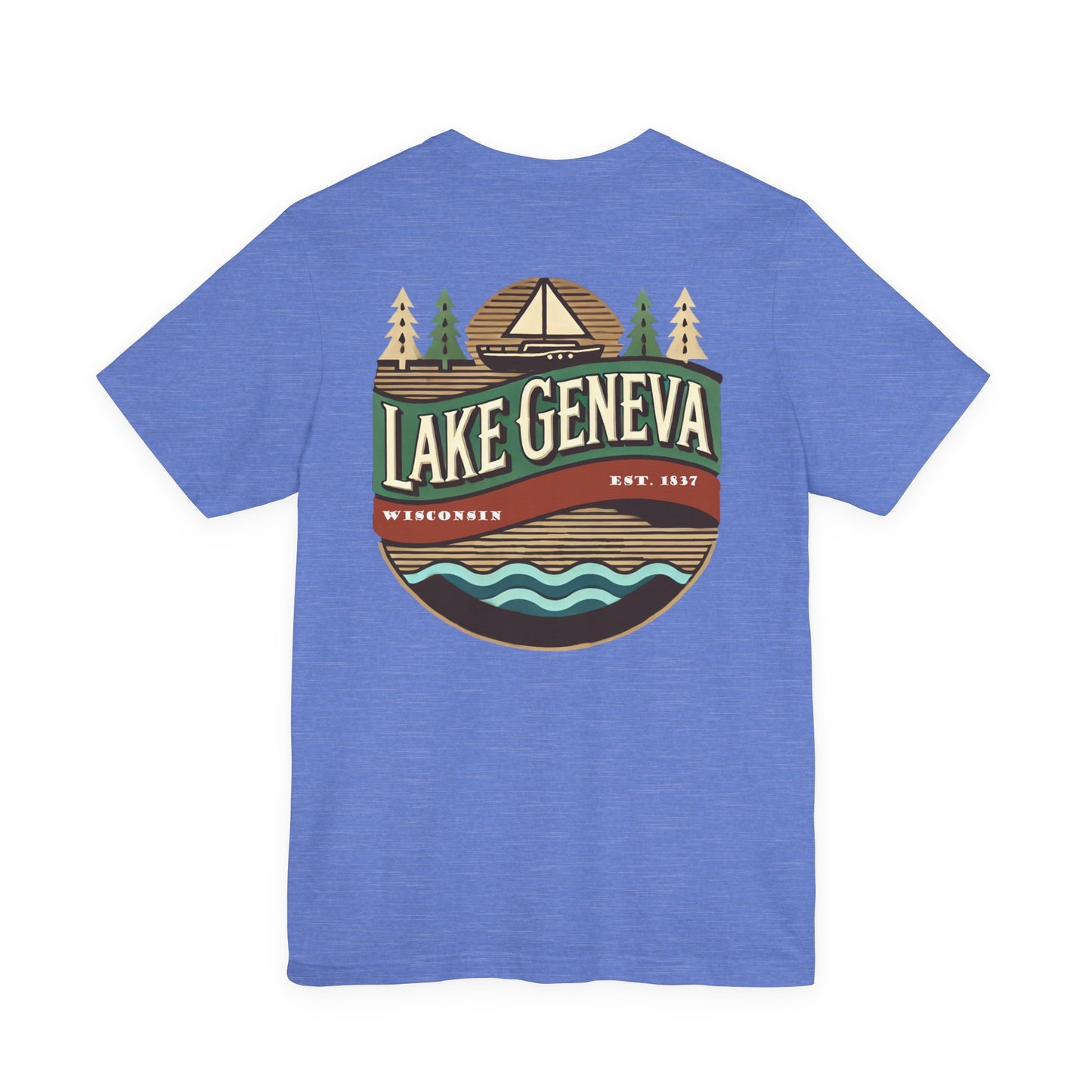 Retro Lake Geneva Unisex Jersey Short Sleeve Tee