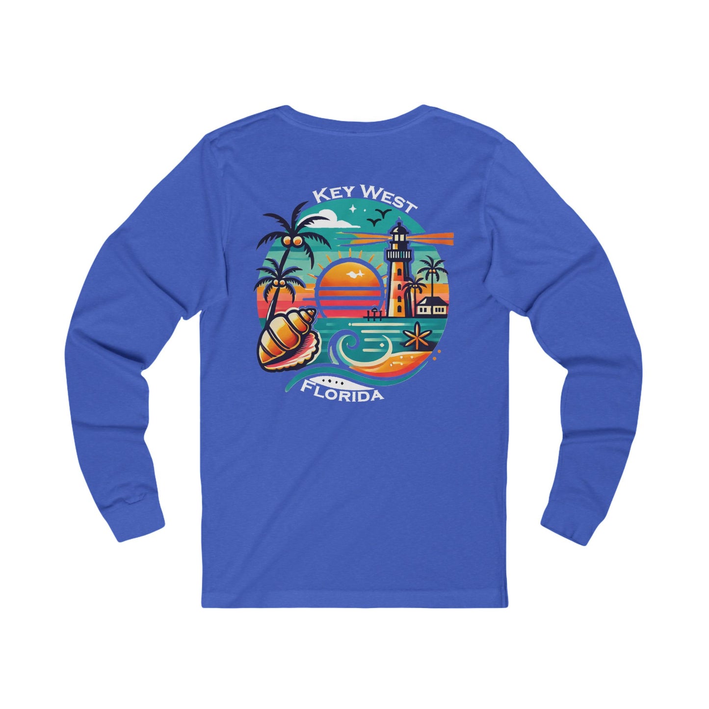 Vibrant Key West Unisex Jersey Long Sleeve Tee