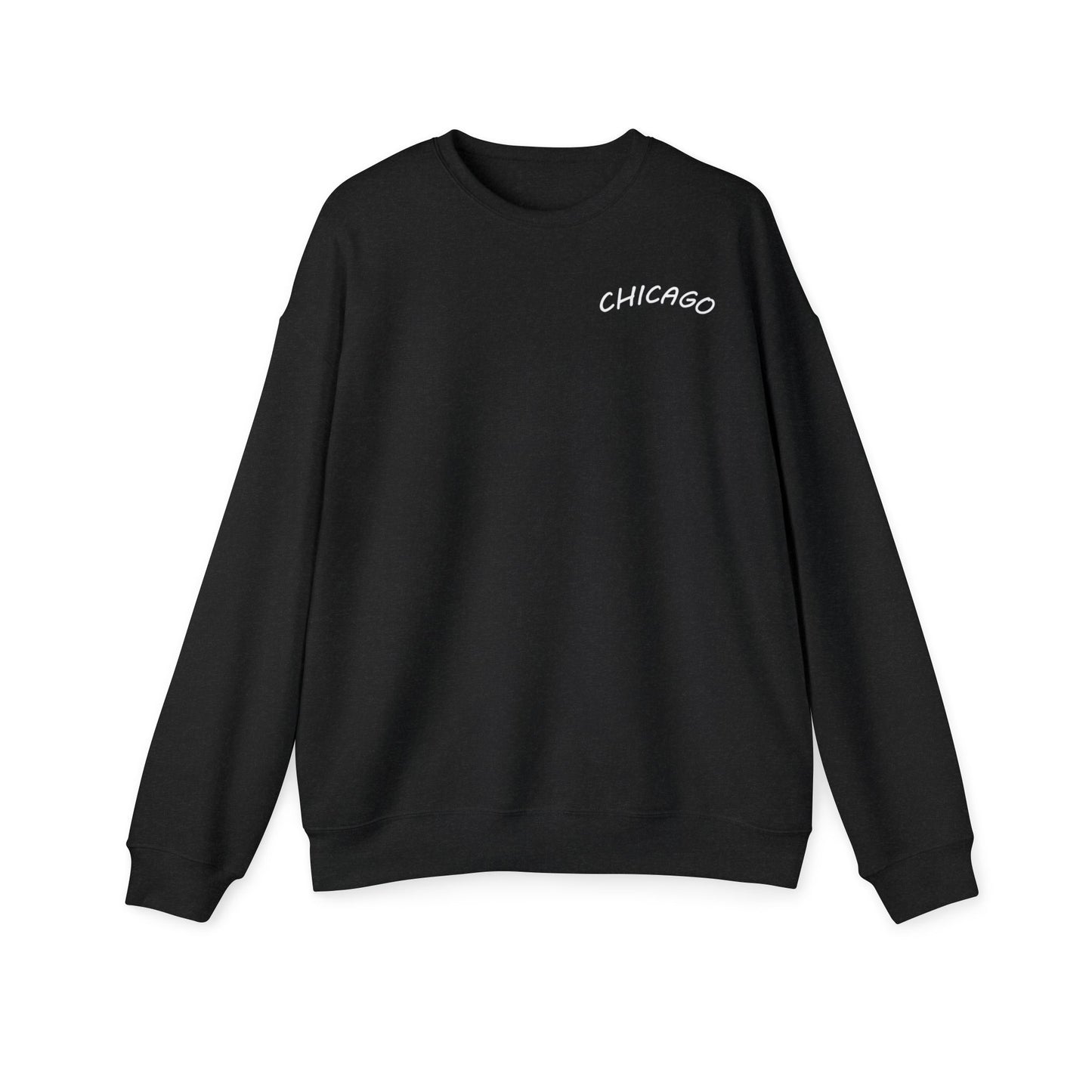 Retro Chicago Sunset Unisex Drop Shoulder Sweatshirt