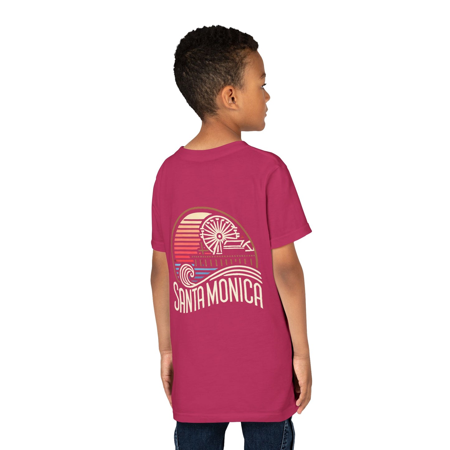 Vibrant Santa Monica Youth Short Sleeve Tee