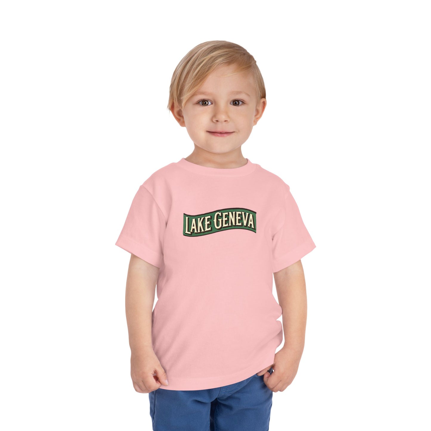 Retro Lake Geneva Unisex Toddler Short Sleeve Tee
