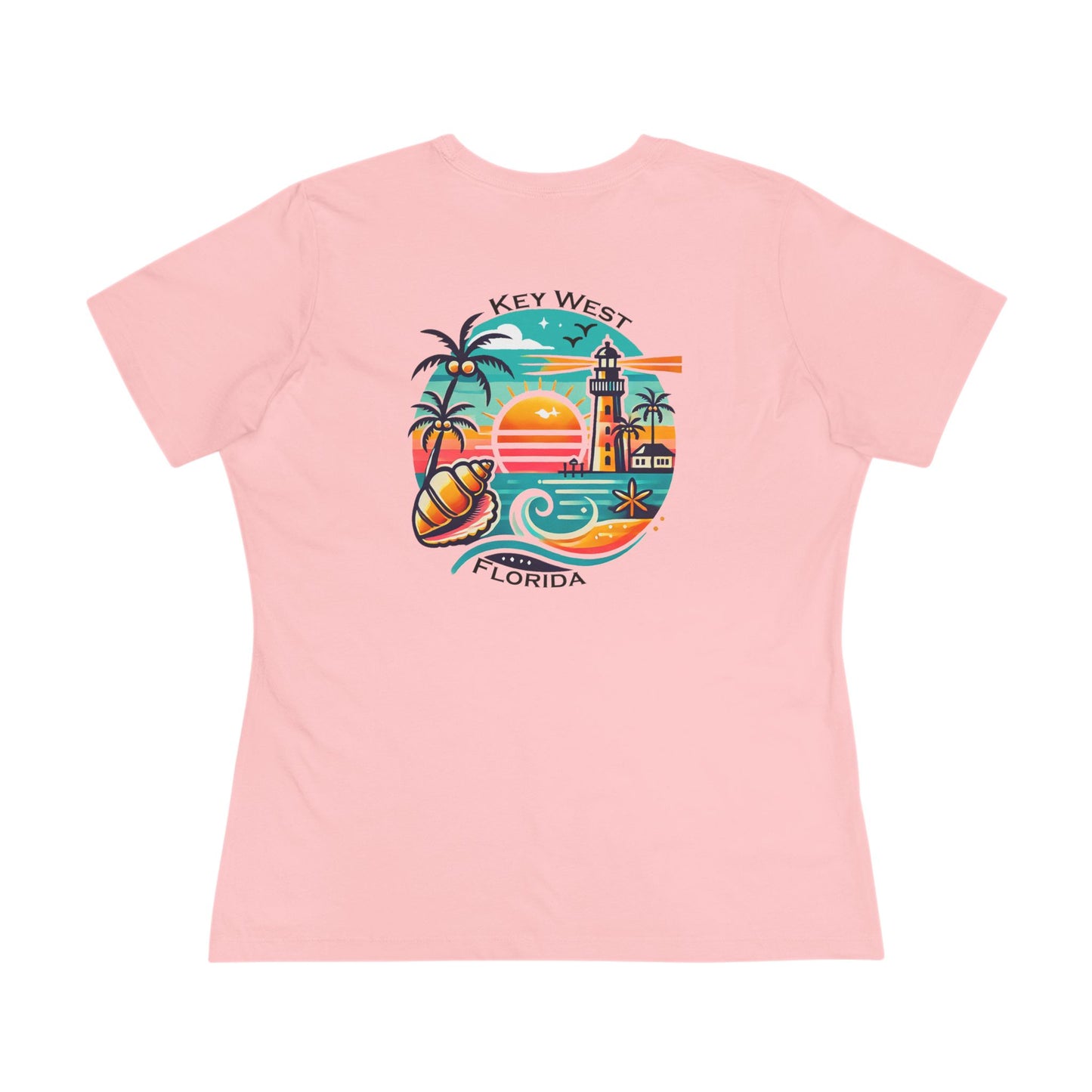 Vibrant Key West Women's Cotton Tee