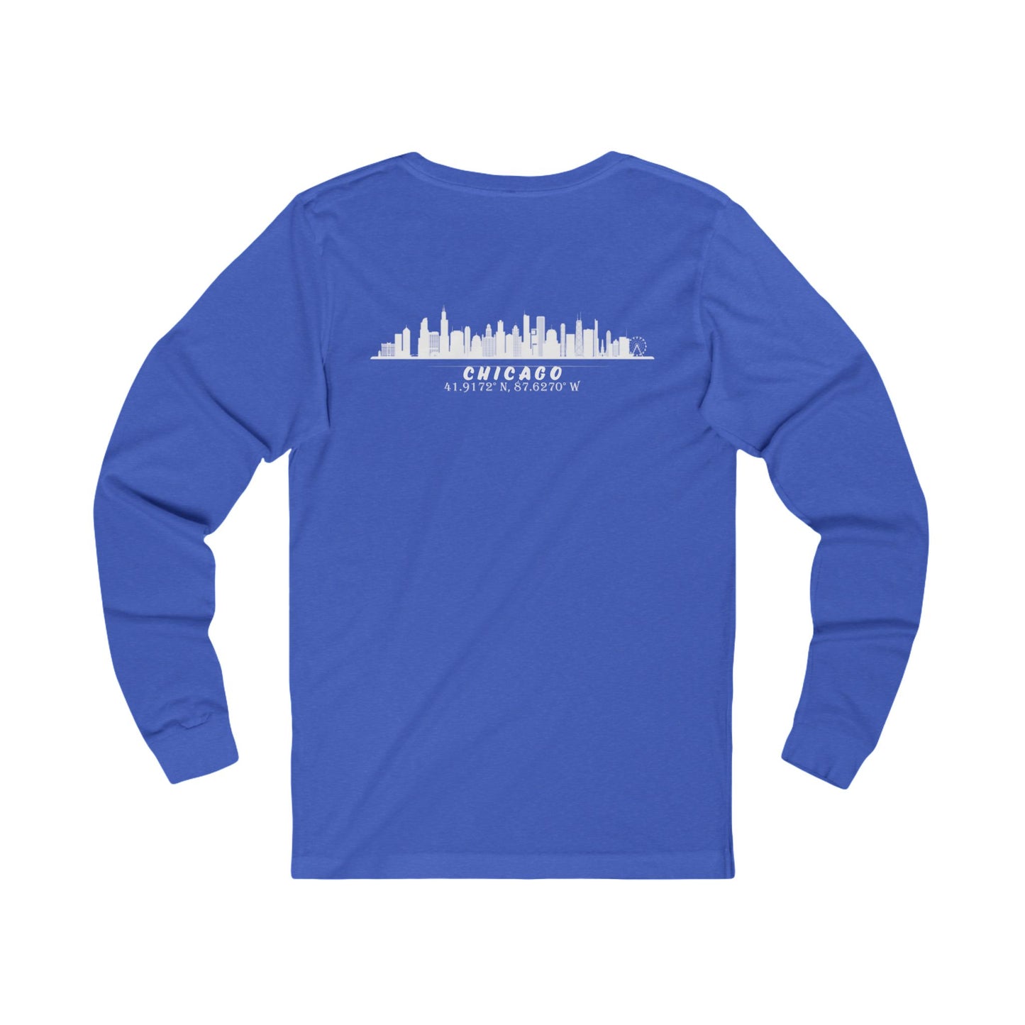 Latitudes Chicago Skyline Unisex Jersey Long Sleeve Tee