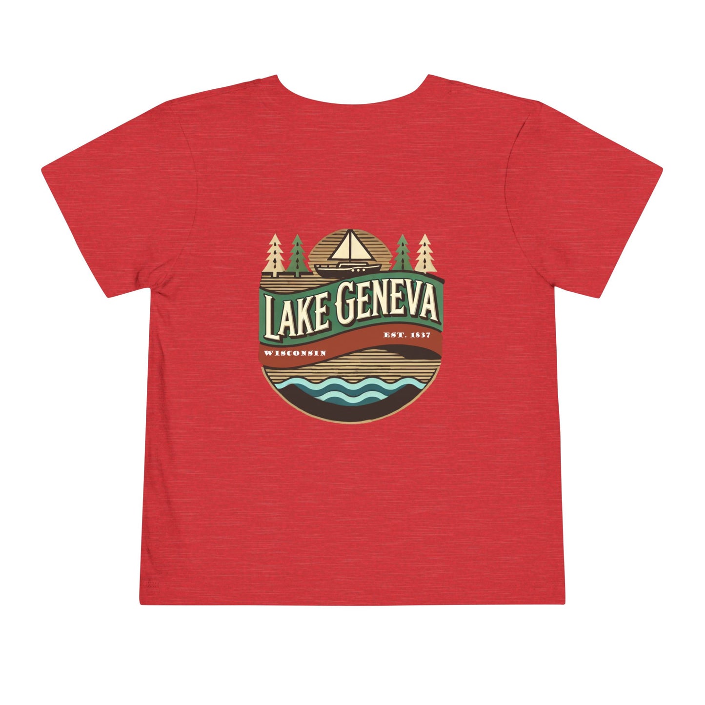 Retro Lake Geneva Unisex Toddler Short Sleeve Tee