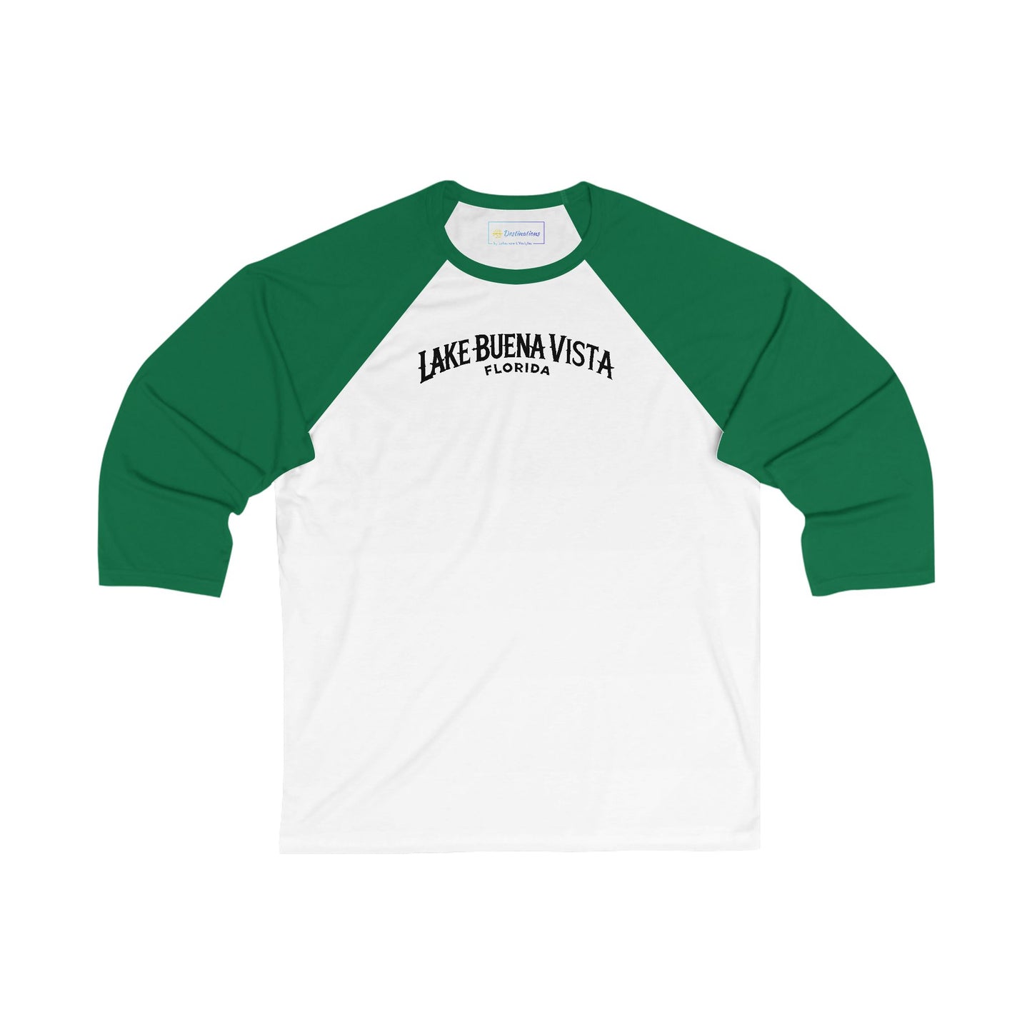 Adventurous Lake Buena Vista Men's 3/4 Sleeve Baseball Tee