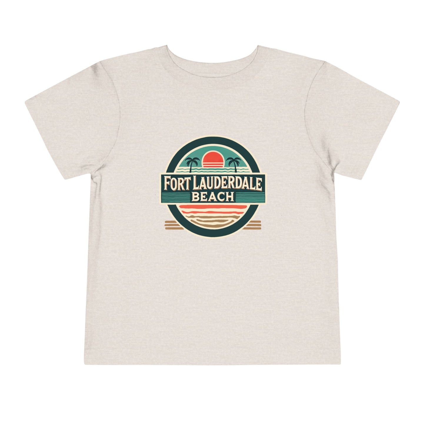 Vintage Fort Lauderdale Unisex Toddler Short Sleeve Tee