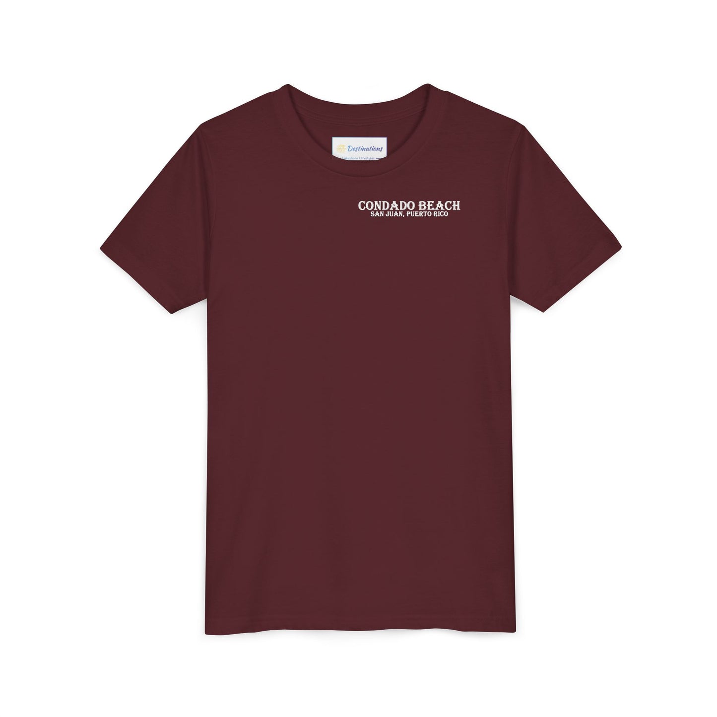 Coastal Vibes Condado Beach Unisex Youth Short Sleeve Tee