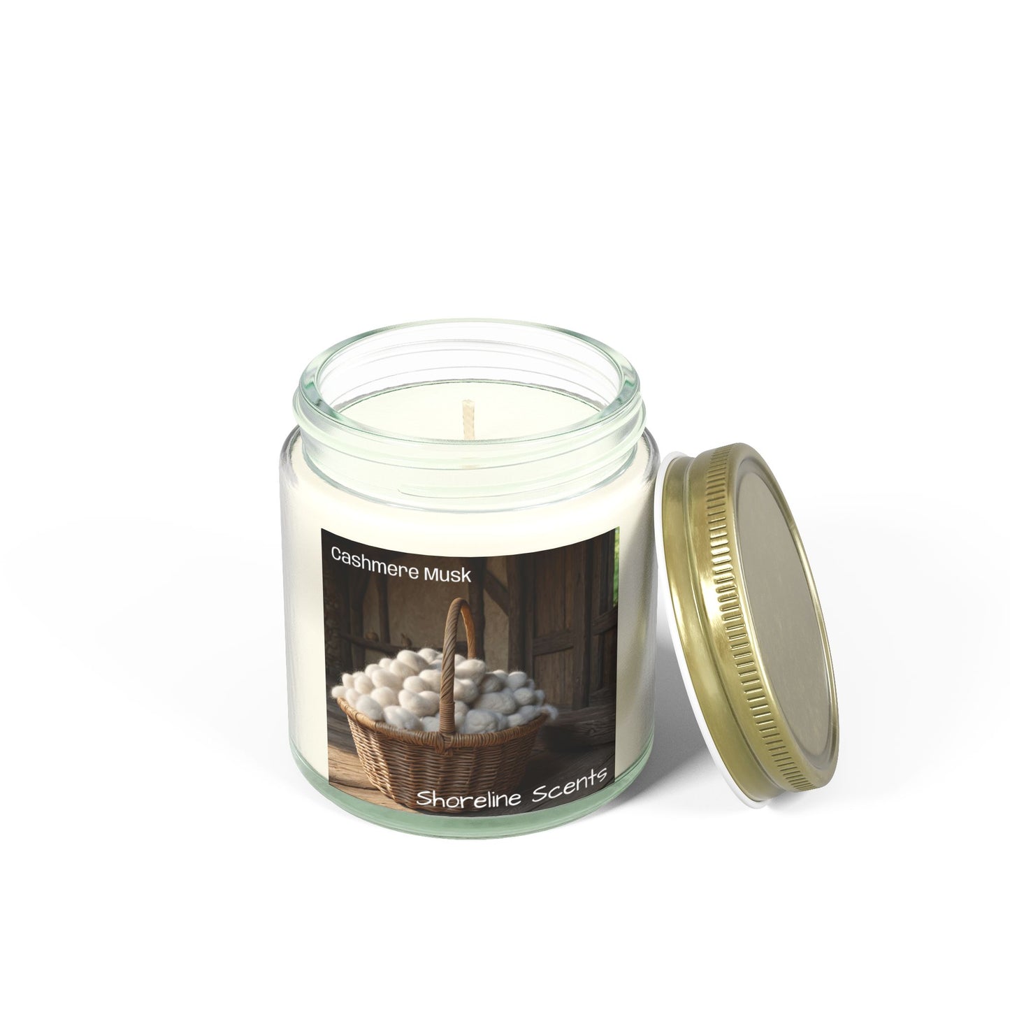 Cashmere Musk Scented Coconut Apricot Wax Candle