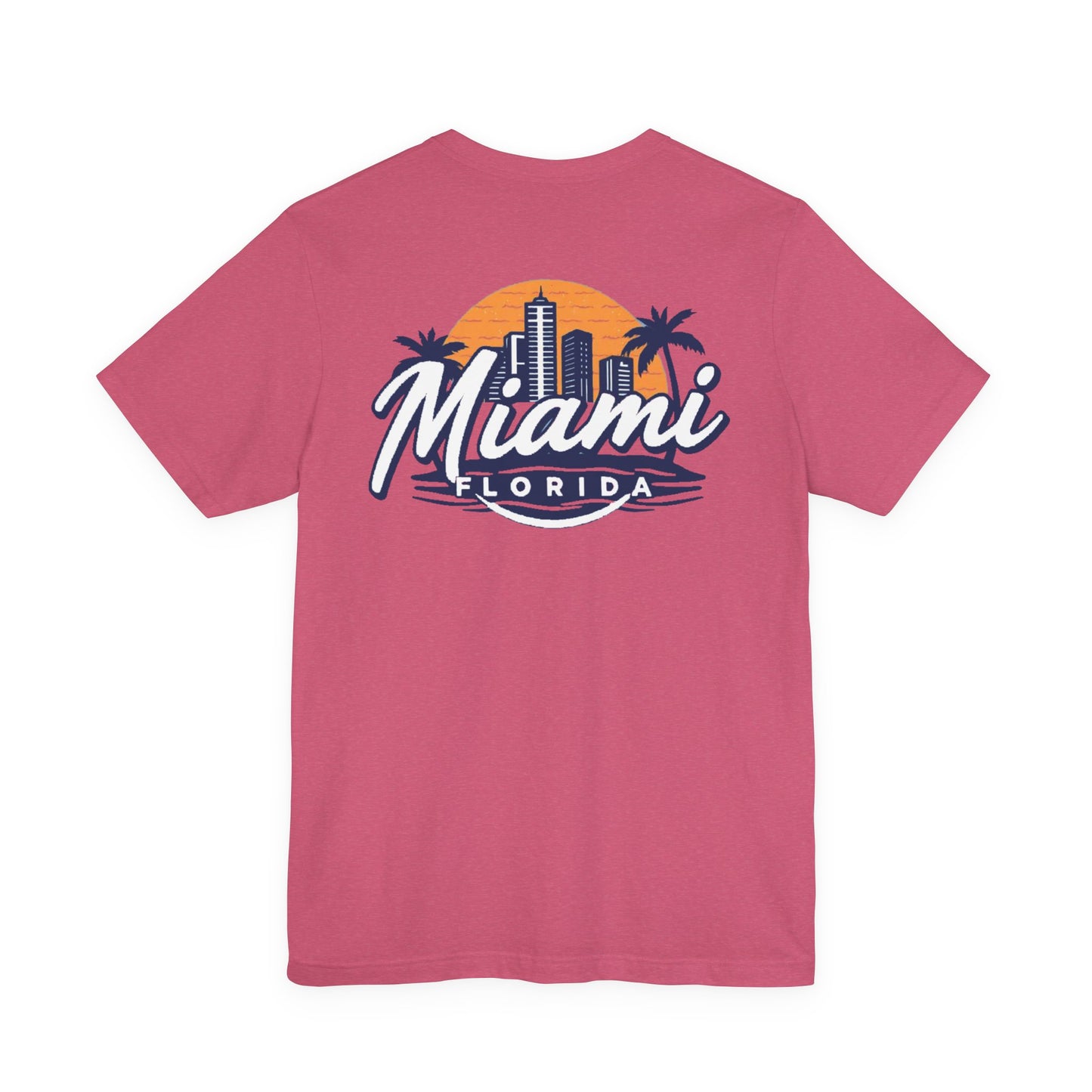 Retro Miami Unisex Jersey Short Sleeve Tee