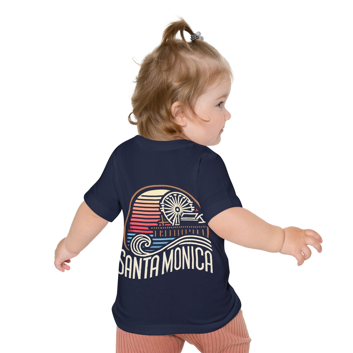 Vibrant Santa Monica Unisex Baby Short Sleeve T-Shirt