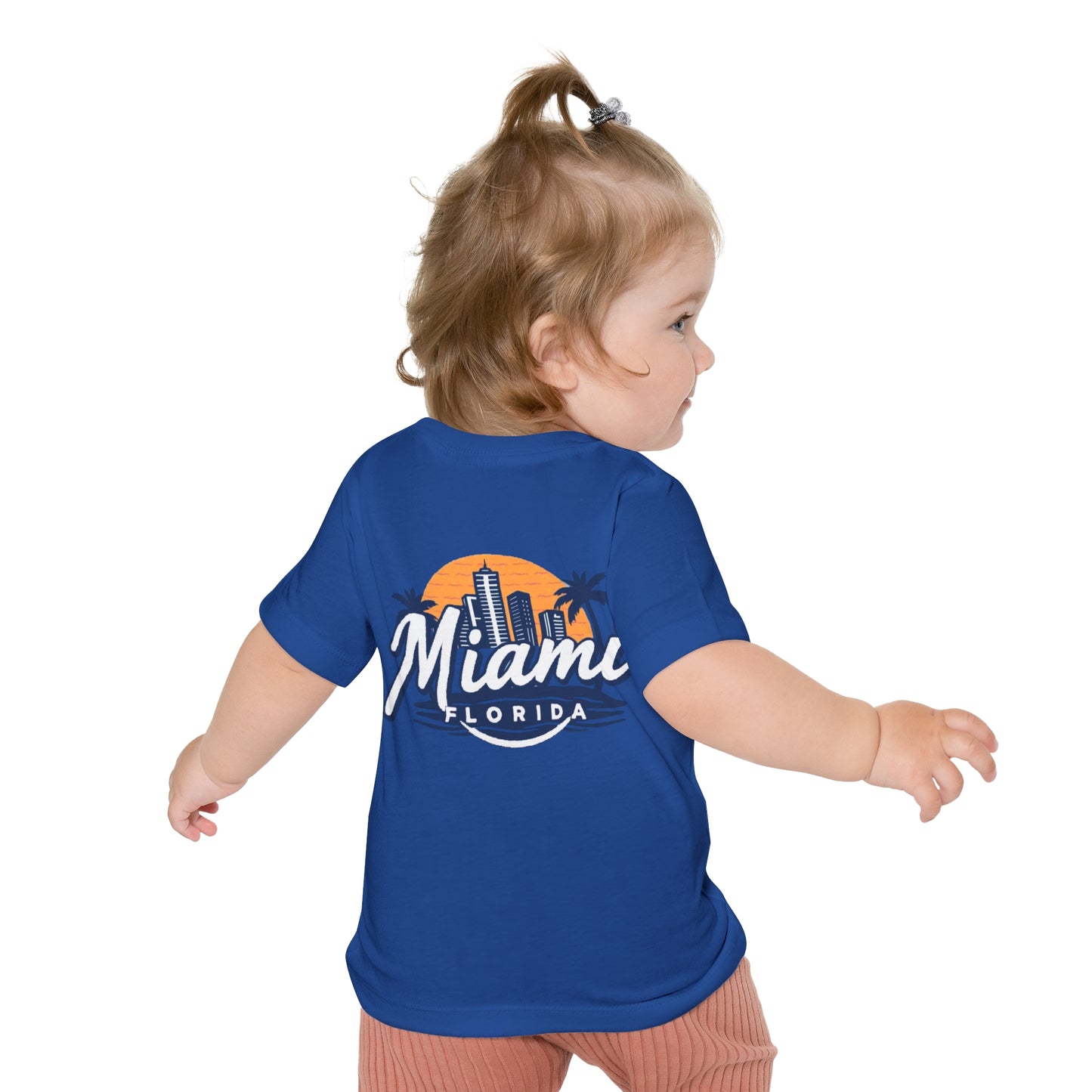 Retro Miami Unisex Baby Short Sleeve T-Shirt