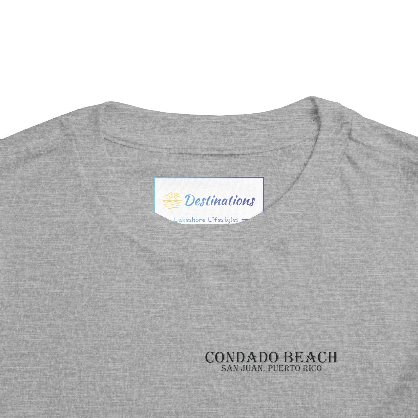 Coastal Vibes Condado Beach Unisex Toddler Short Sleeve Tee