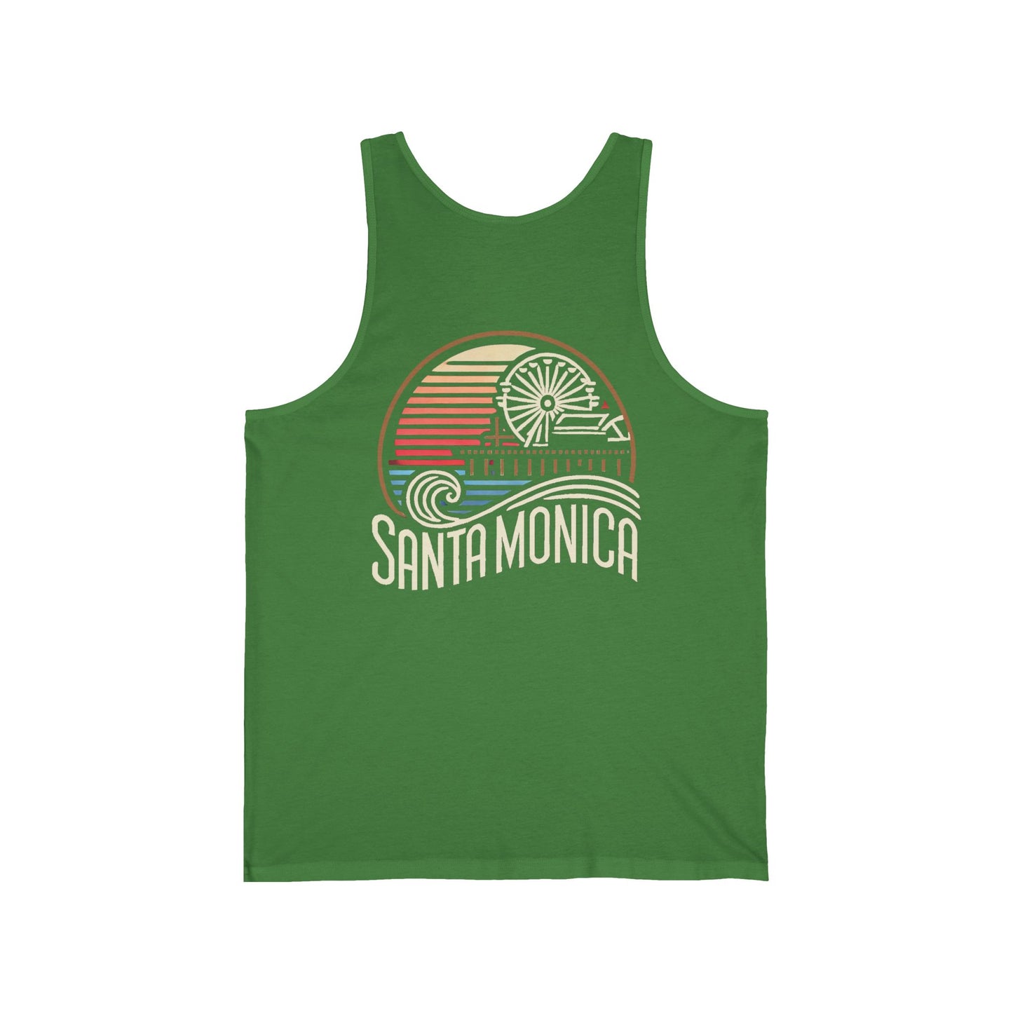 Vibrant Santa Monica Unisex Jersey Tank