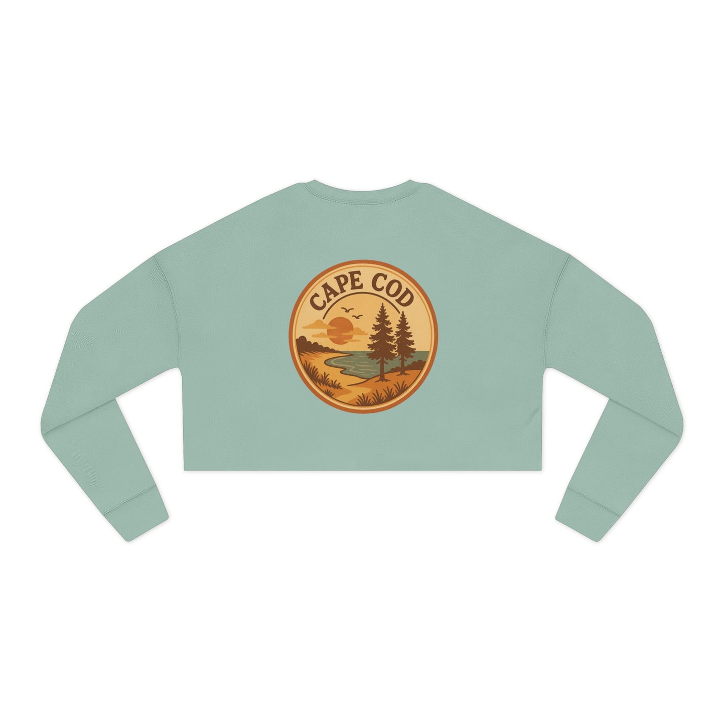 Rustic Cape Cod Women's Cropped Sweatshirt