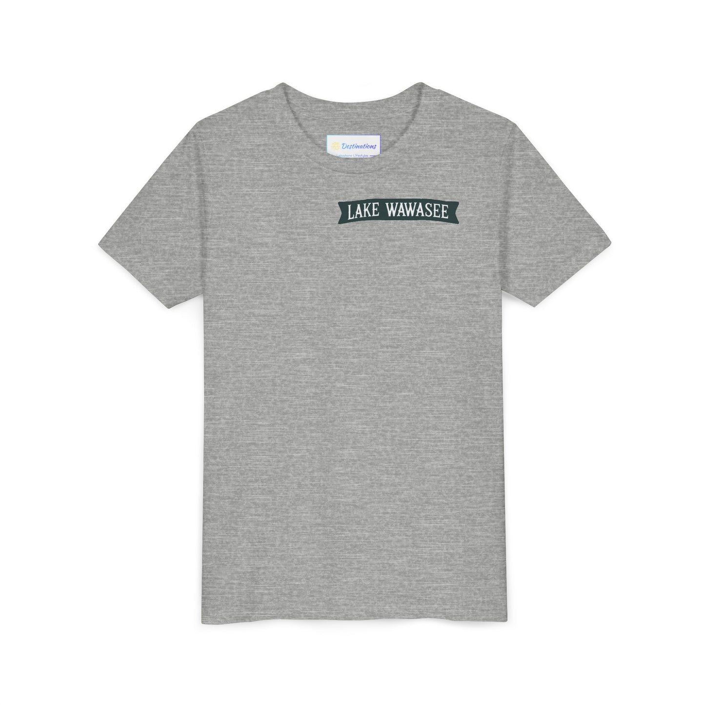 Vintage Lake Wawasee Unisex Youth Short Sleeve Tee