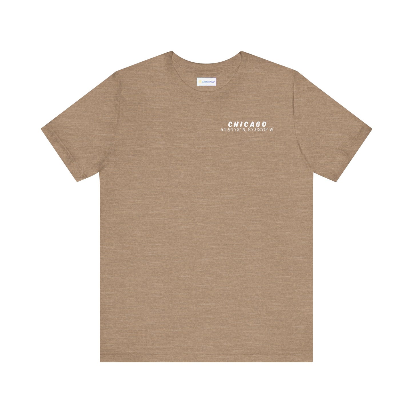 Latitudes Chicago Skyline Unisex Jersey Short Sleeve Tee