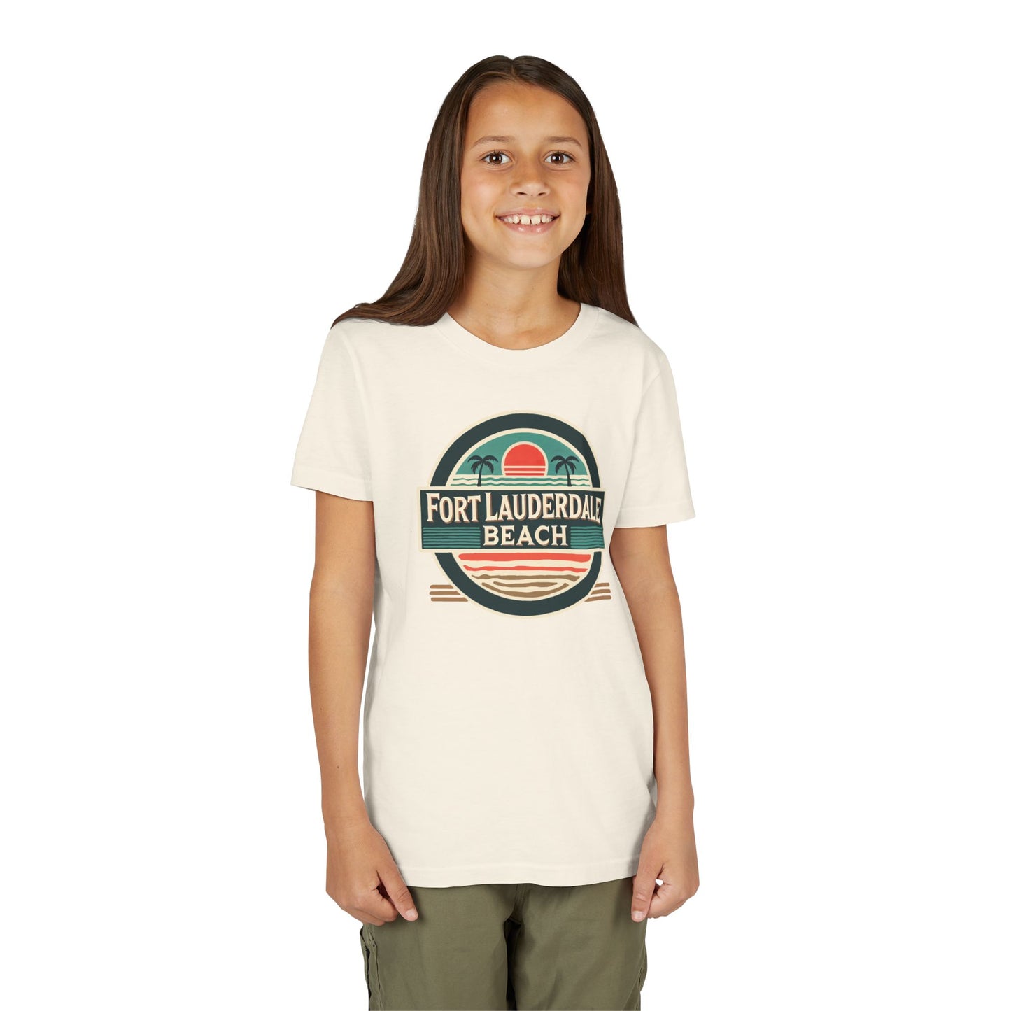 Vintage Fort Lauderdale Unisex Youth Short Sleeve Tee