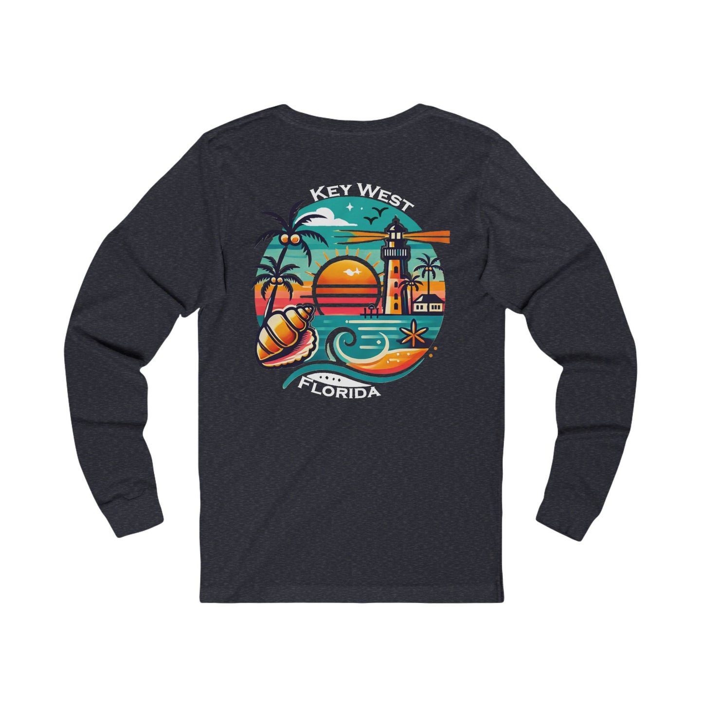 Vibrant Key West Unisex Jersey Long Sleeve Tee