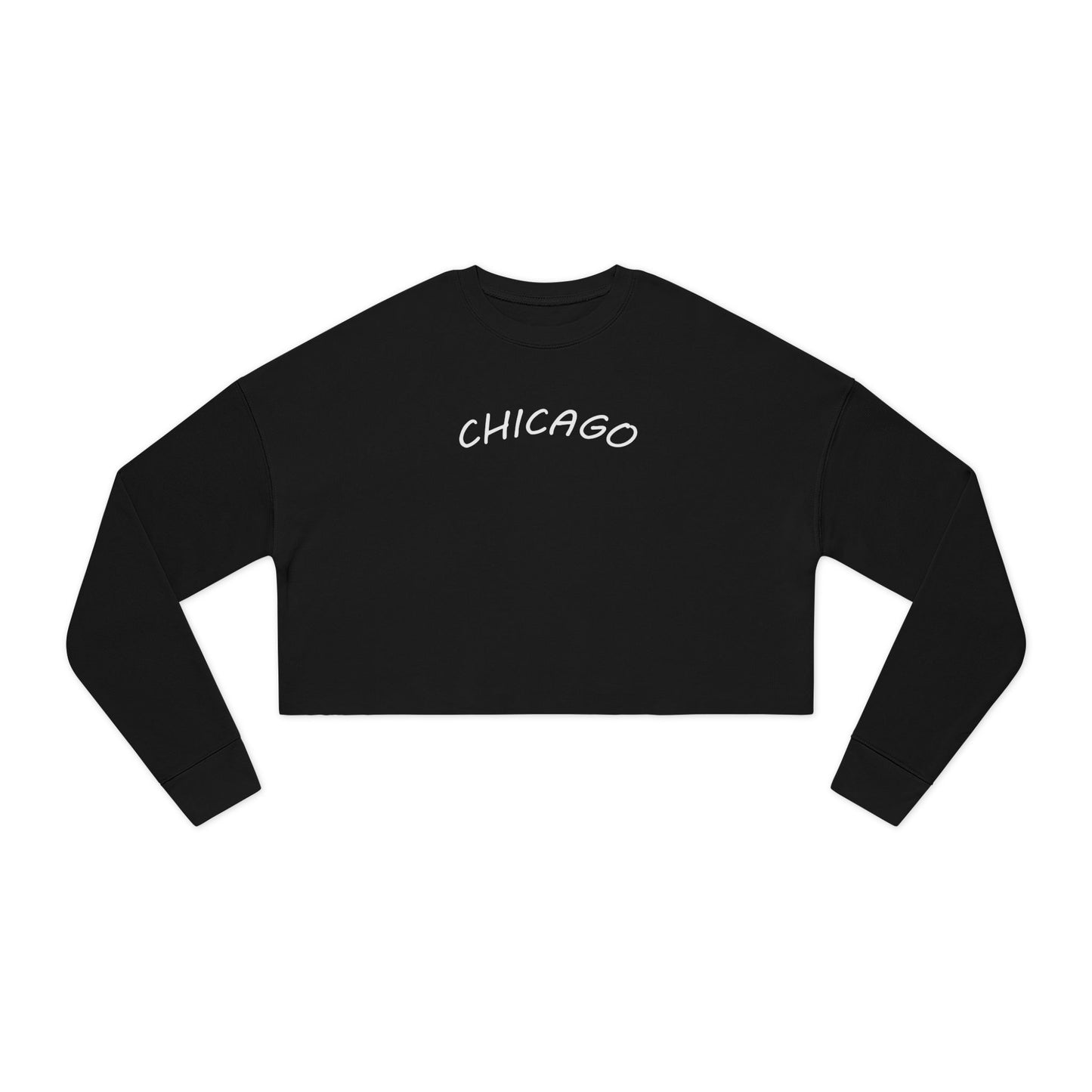 Retro Chicago Sunset Women's Cropped Sweatshirt