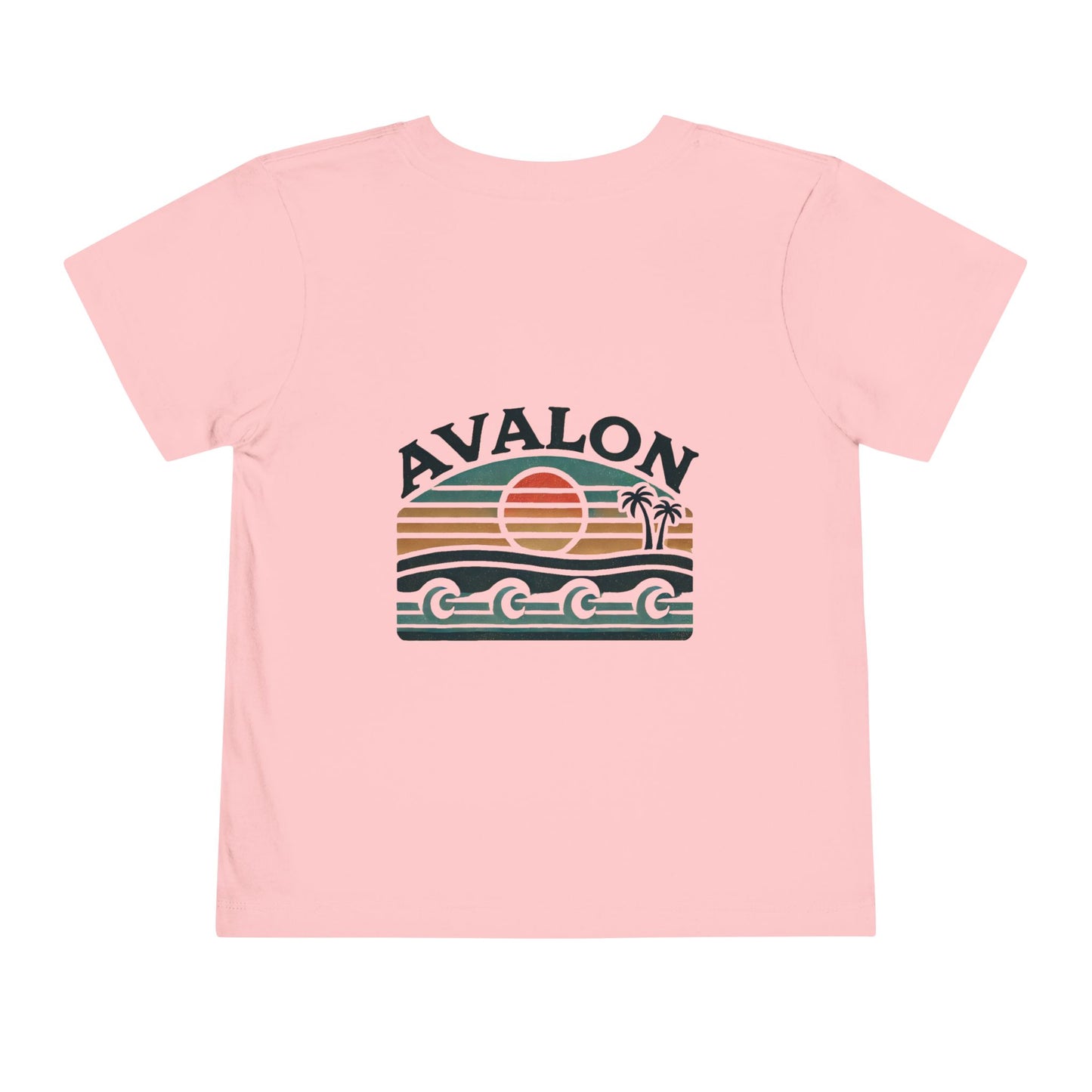 Retro Avalon Sunset Unisex Toddler Short Sleeve Tee