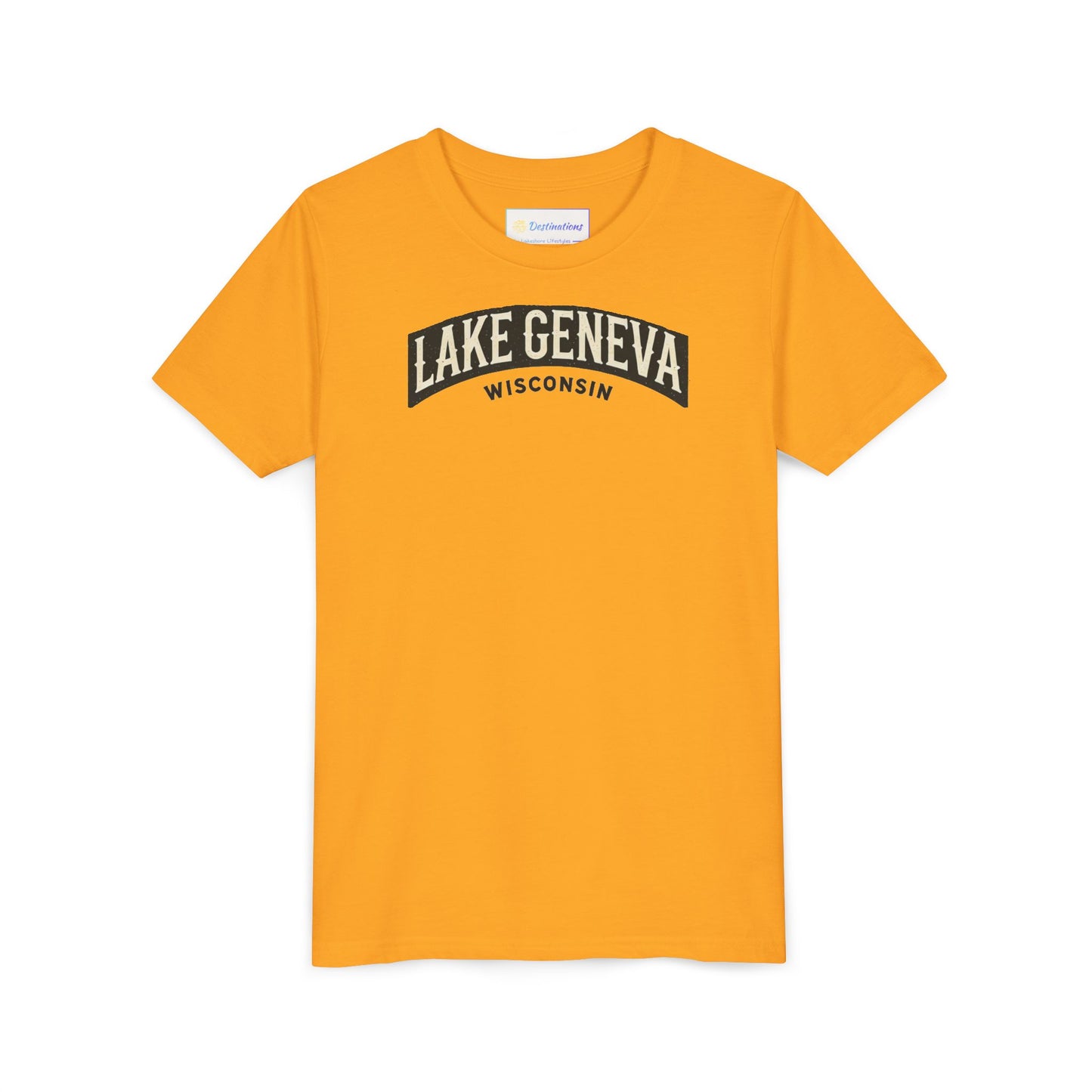 Vintage Lake Geneva Unisex Youth Short Sleeve Tee