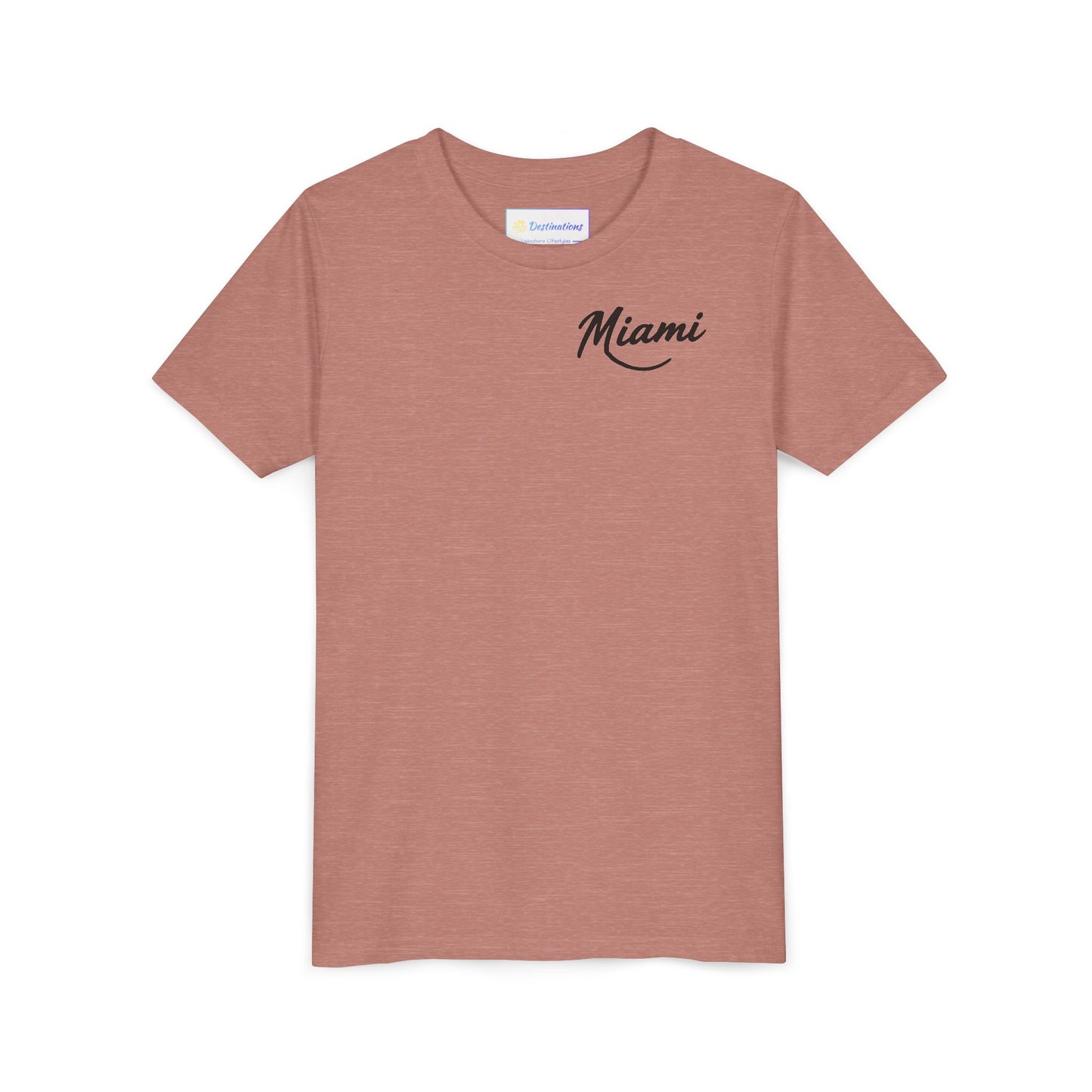 Retro Miami Unisex Youth Short Sleeve Tee