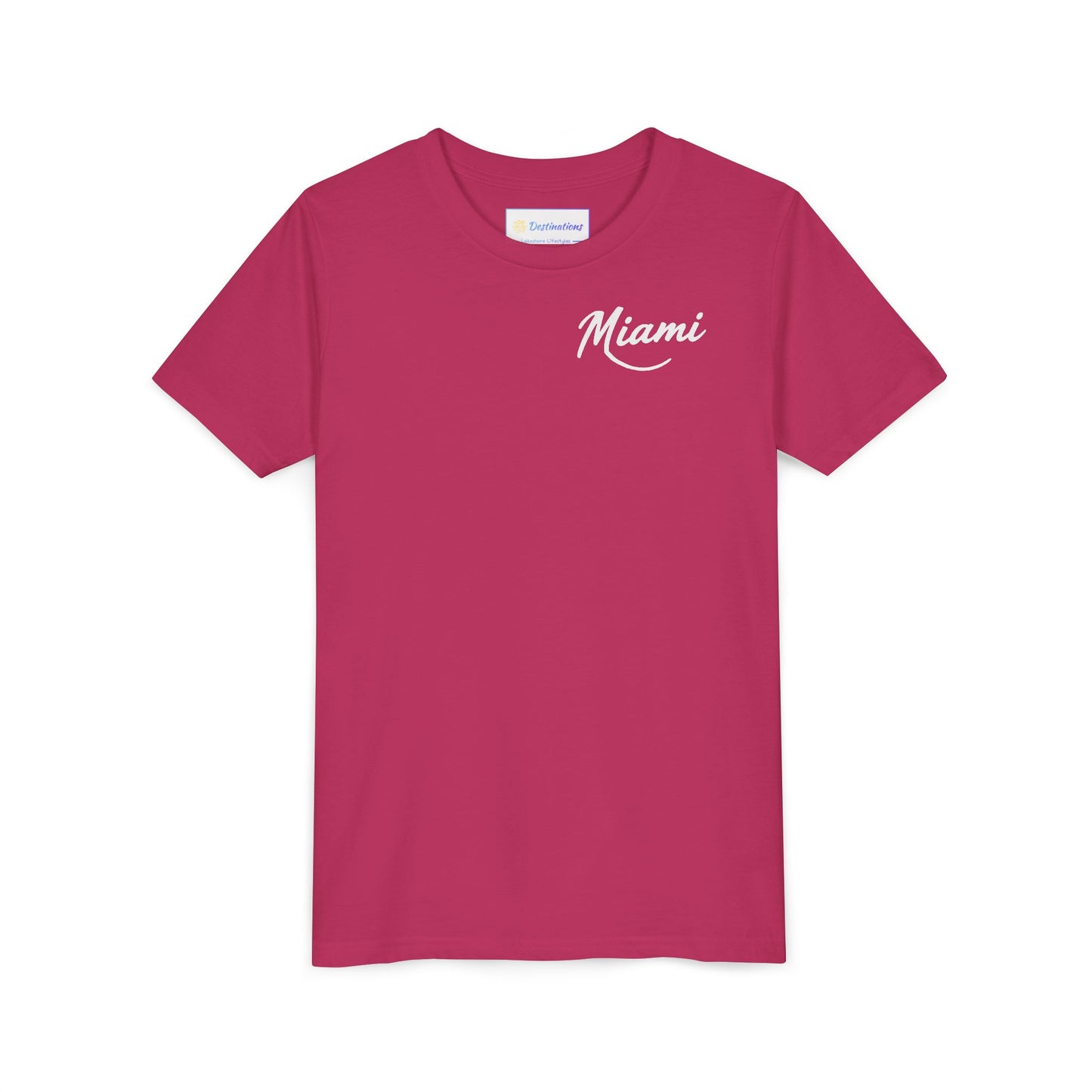 Retro Miami Unisex Youth Short Sleeve Tee
