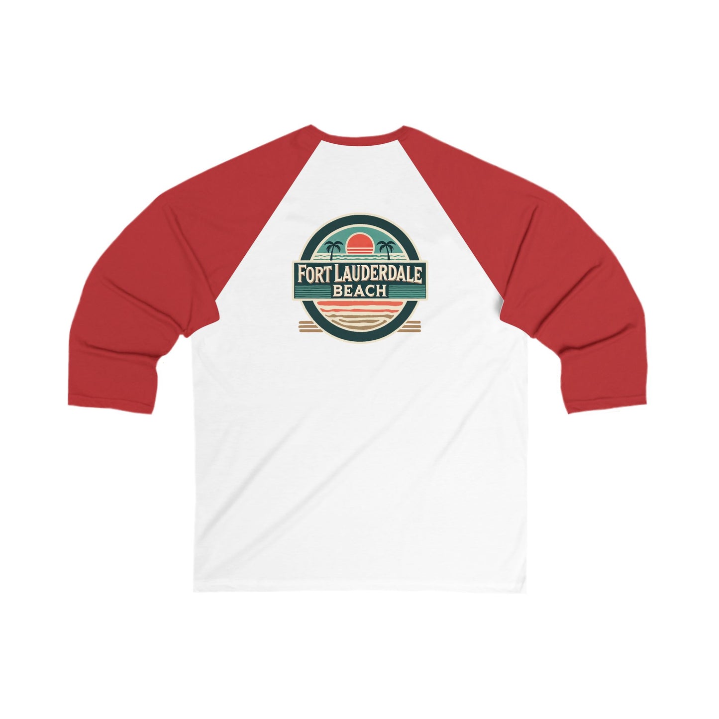 Vintage Fort Lauderdale Men's 3/4 Sleeve Baseball Tee