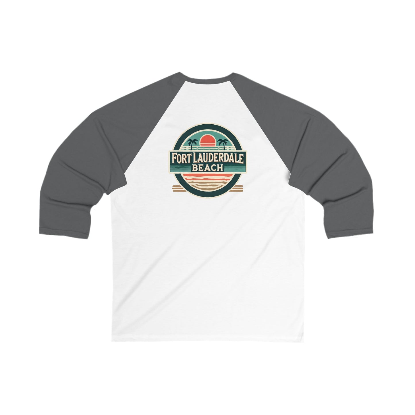 Vintage Fort Lauderdale Men's 3/4 Sleeve Baseball Tee