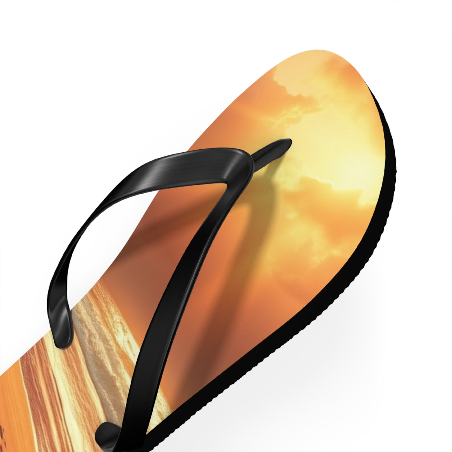 Sandy Beach Sunset Flip Flops