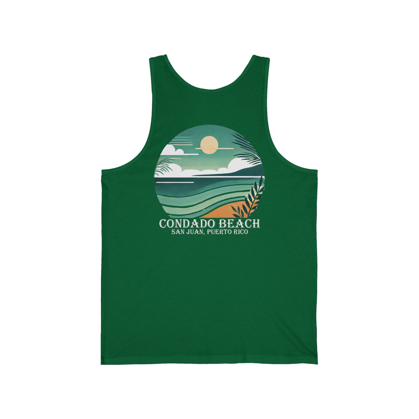 Coastal Vibes Condado Beach Unisex Jersey Tank