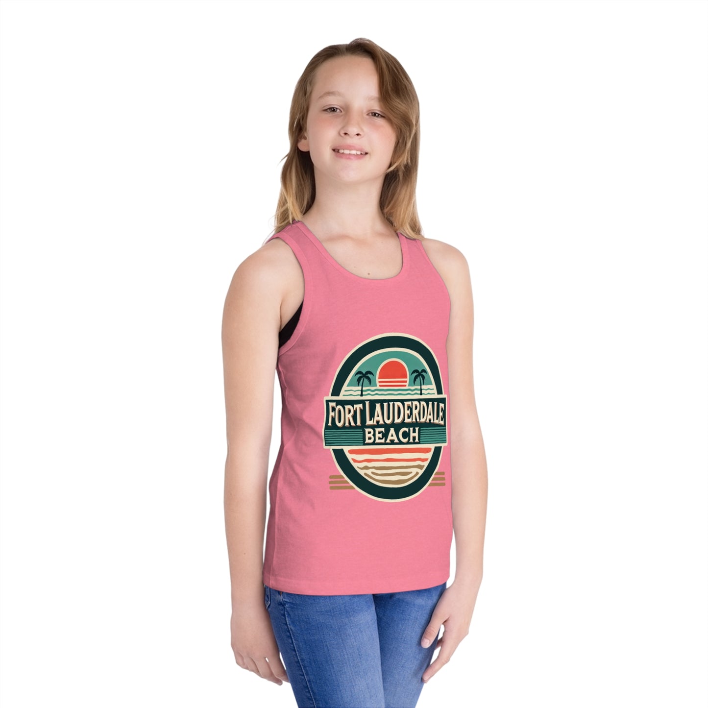 Vintage Fort Lauderdale Unisex Kids Jersey Tank Top