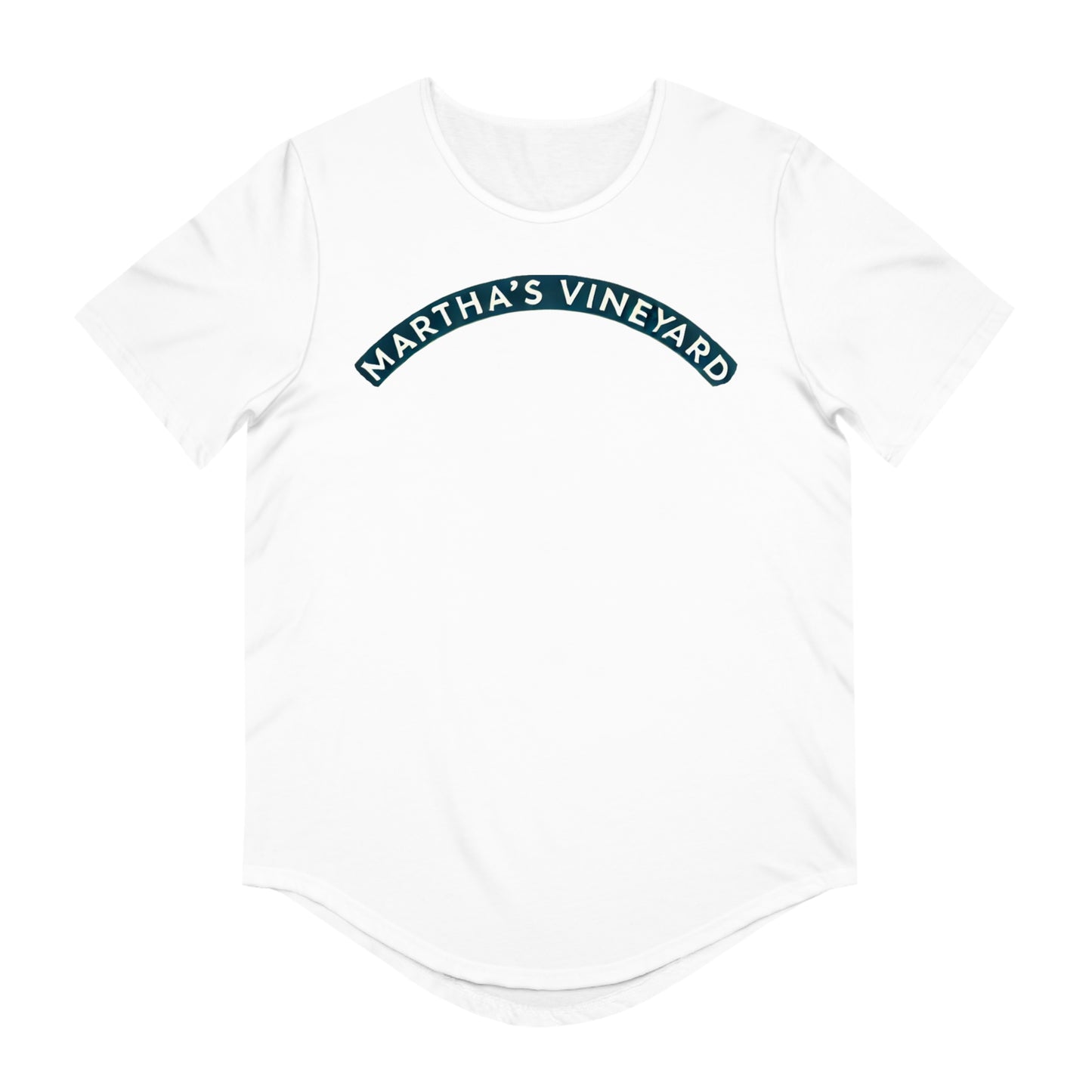 Vintage Martha's Vineyard Men's Jersey Curved Hem Tee