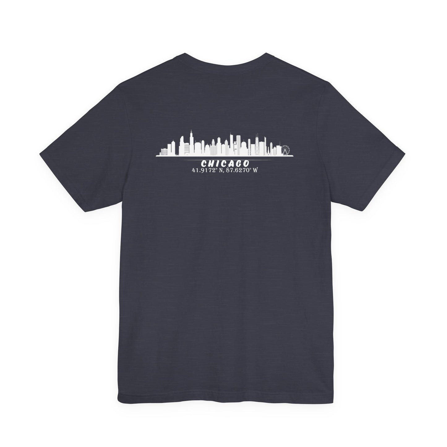 Latitudes Chicago Skyline Unisex Jersey Short Sleeve Tee