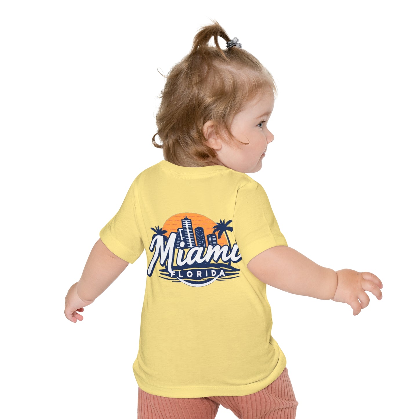 Retro Miami Unisex Baby Short Sleeve T-Shirt