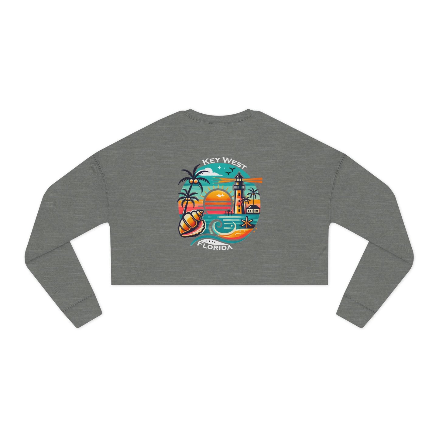 Vibrant Key West Women's Cropped Sweatshirt