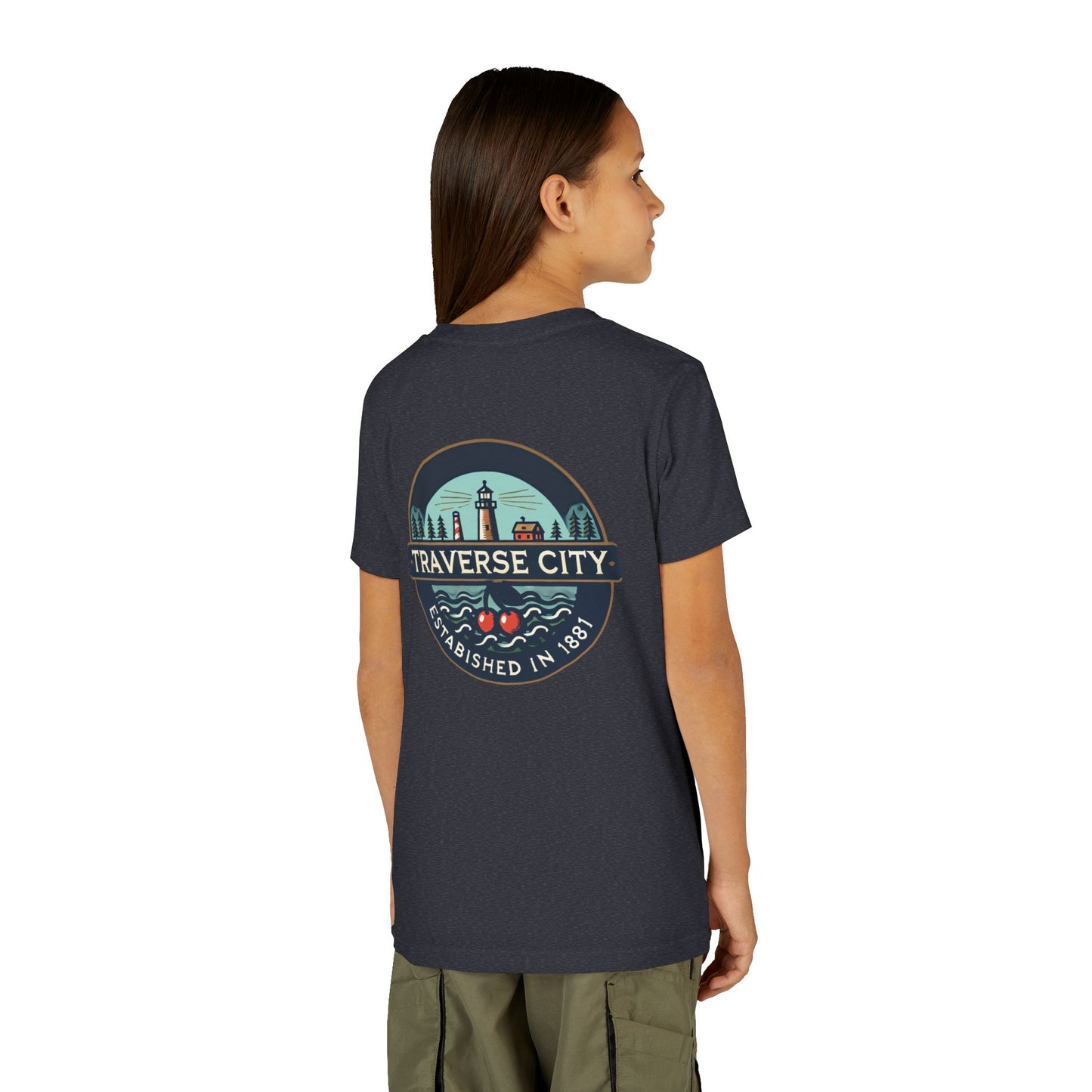 Vintage Traverse City Unisex Youth Short Sleeve Tee