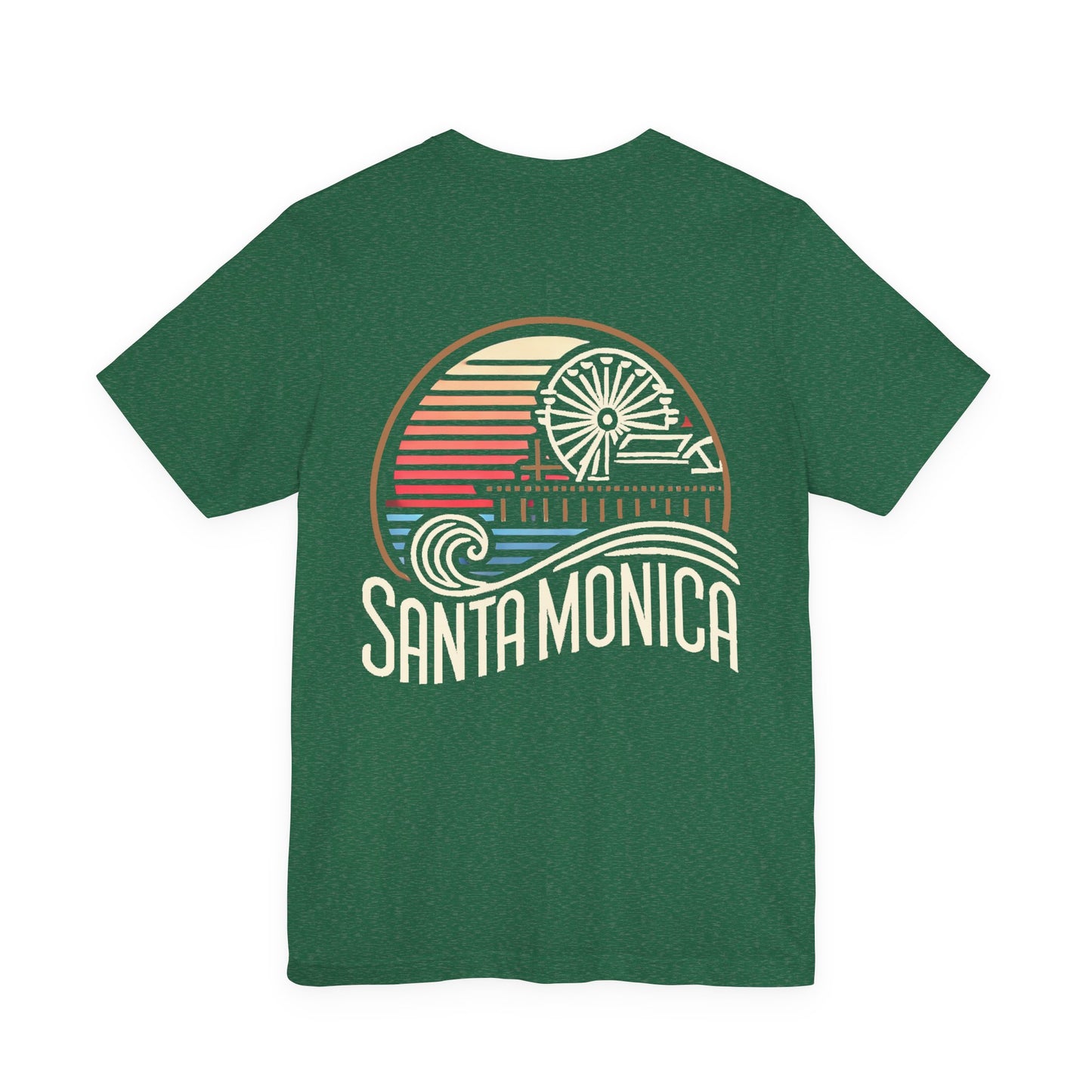 Vibrant Santa Monica Unisex Jersey Short Sleeve Tee