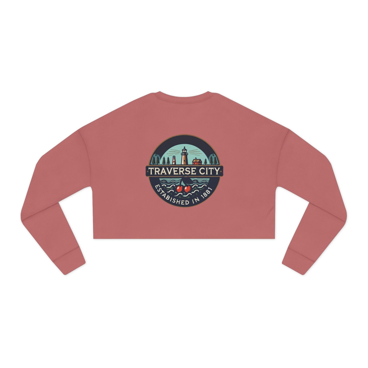 Vintage Traverse City Women's Cropped Sweatshirt