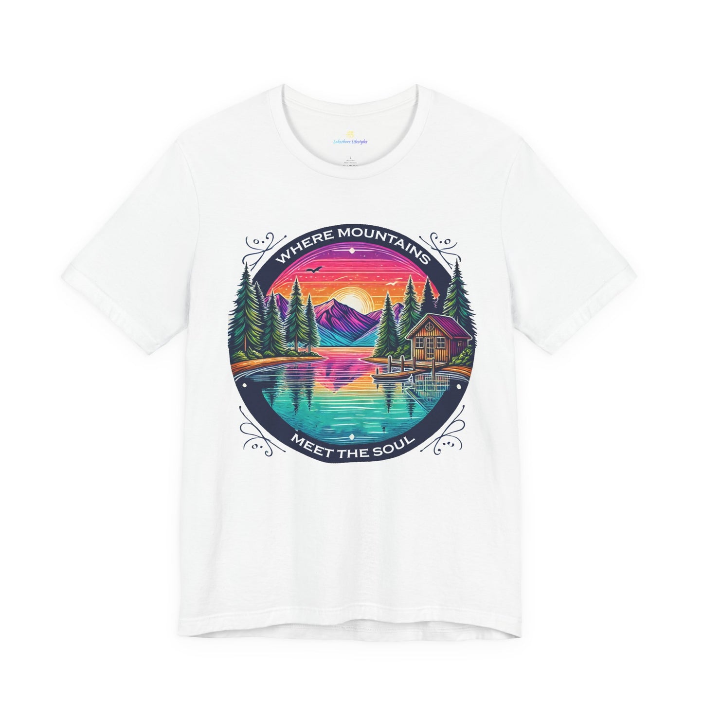 Where Mountains Meet the Soul Short Sleeve Tee
