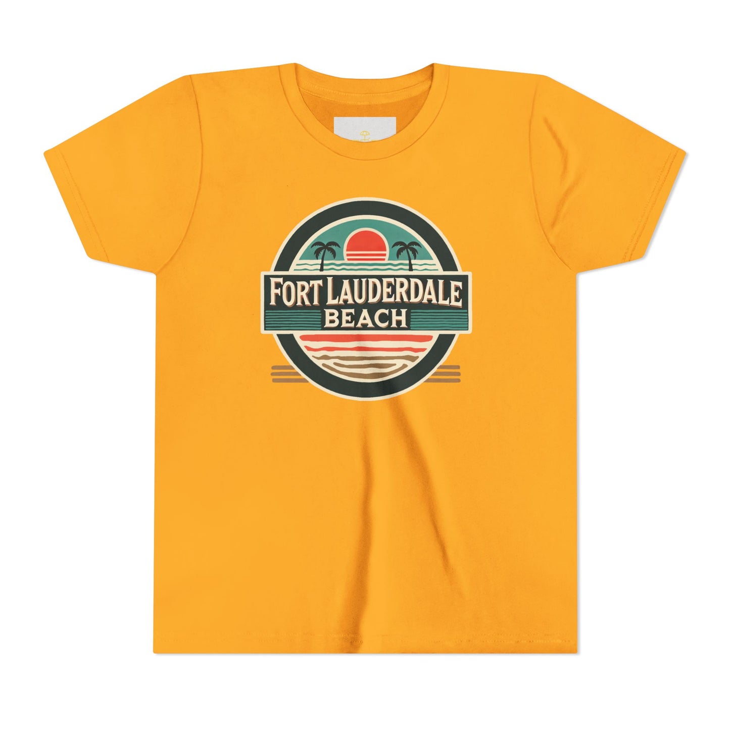 Vintage Fort Lauderdale Unisex Youth Short Sleeve Tee