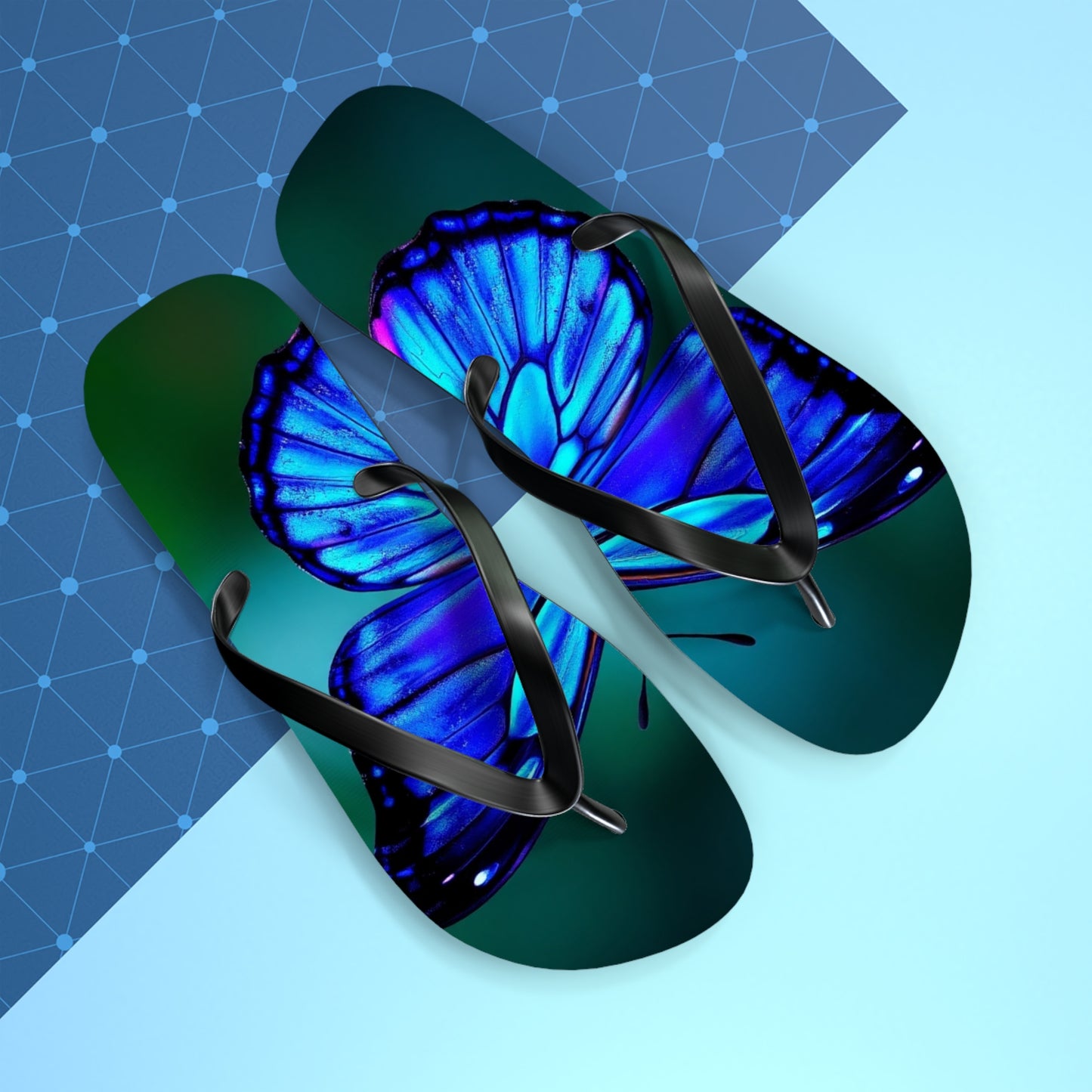Mystical Butterfly #2 Flip Flops