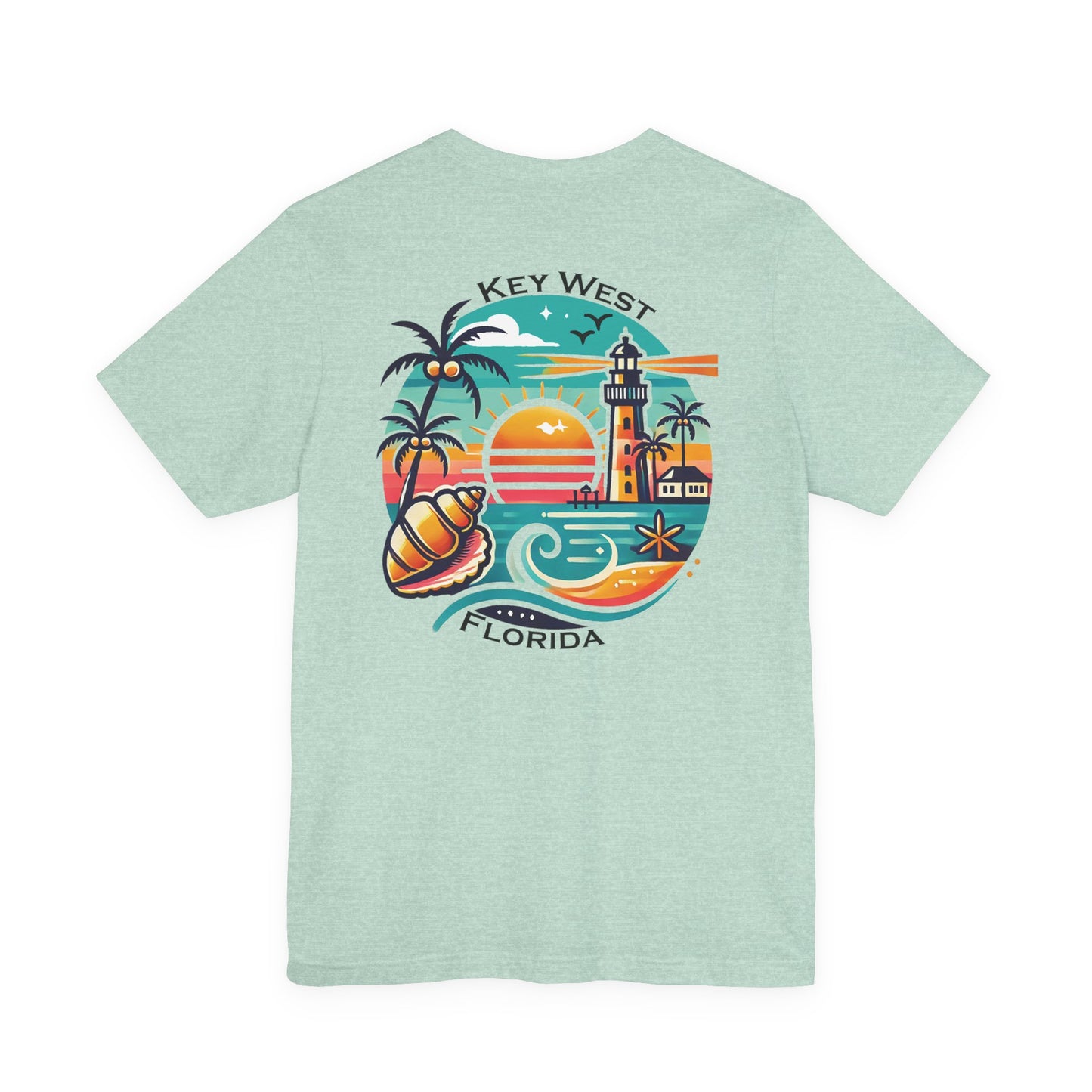 Vibrant Key West Unisex Jersey Short Sleeve Tee