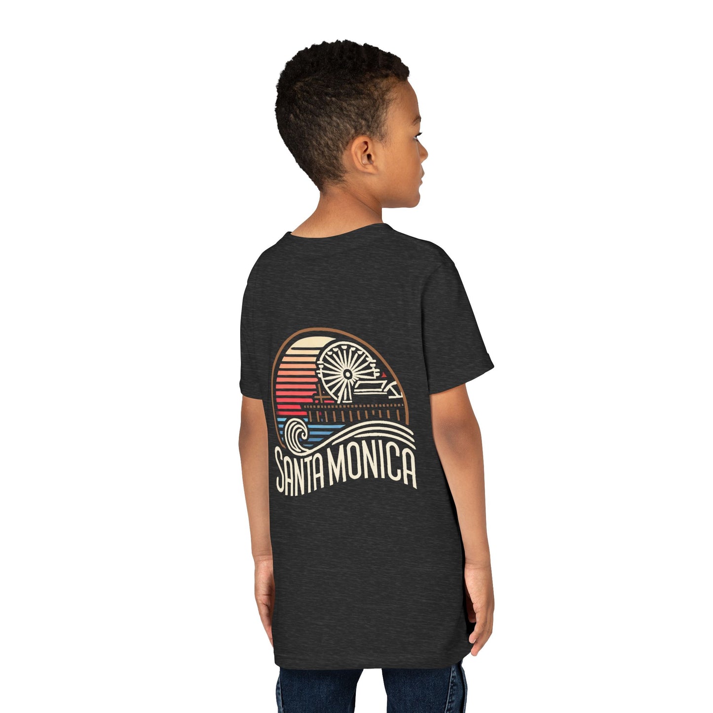 Vibrant Santa Monica Youth Short Sleeve Tee